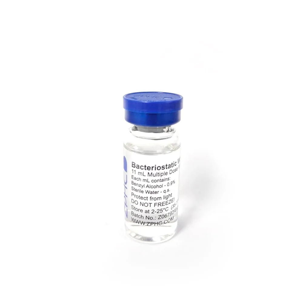 Água Bacteriostática — frasco para pesquisa
