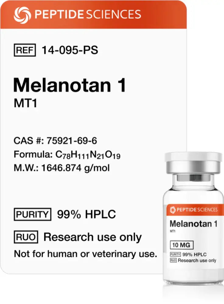 Melanotan 1 (MT-1) — frasco para pesquisa