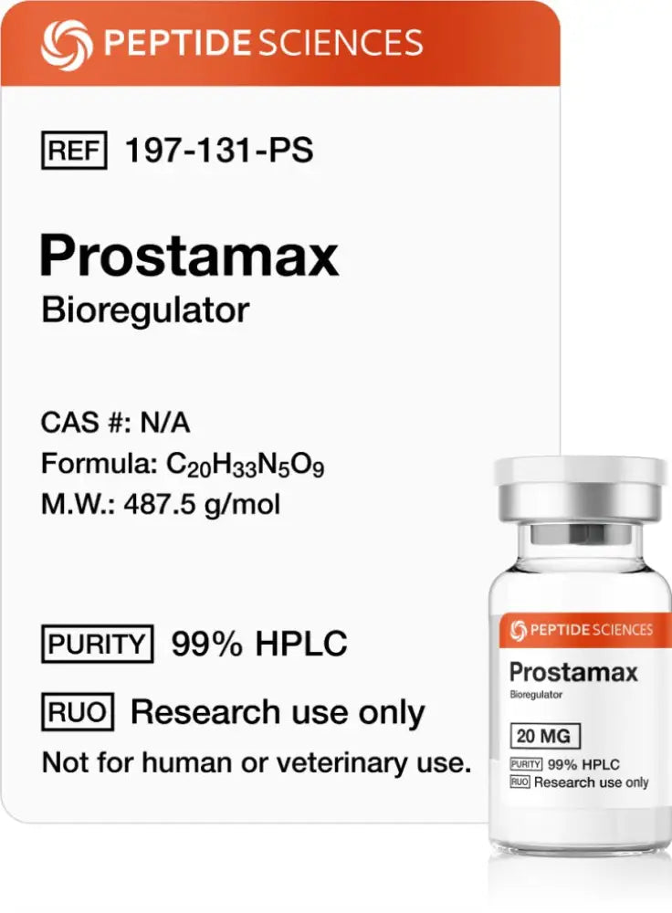 Prostamax — frasco para pesquisa