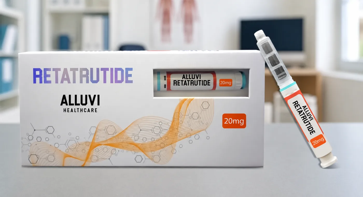 Retatrutide — frasco para pesquisa